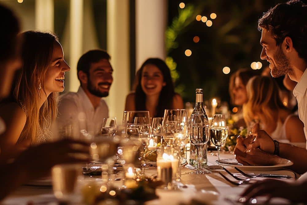 Réception de mariage entre amis
