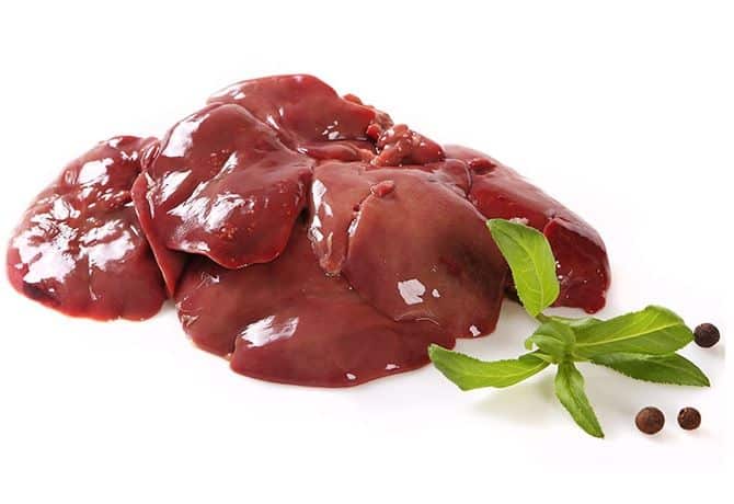Foie de volaille cuit à la poêle