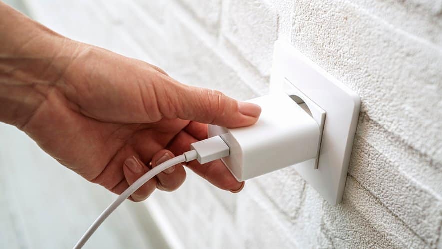 Graphique montrant la consommation électrique des appareils en veille