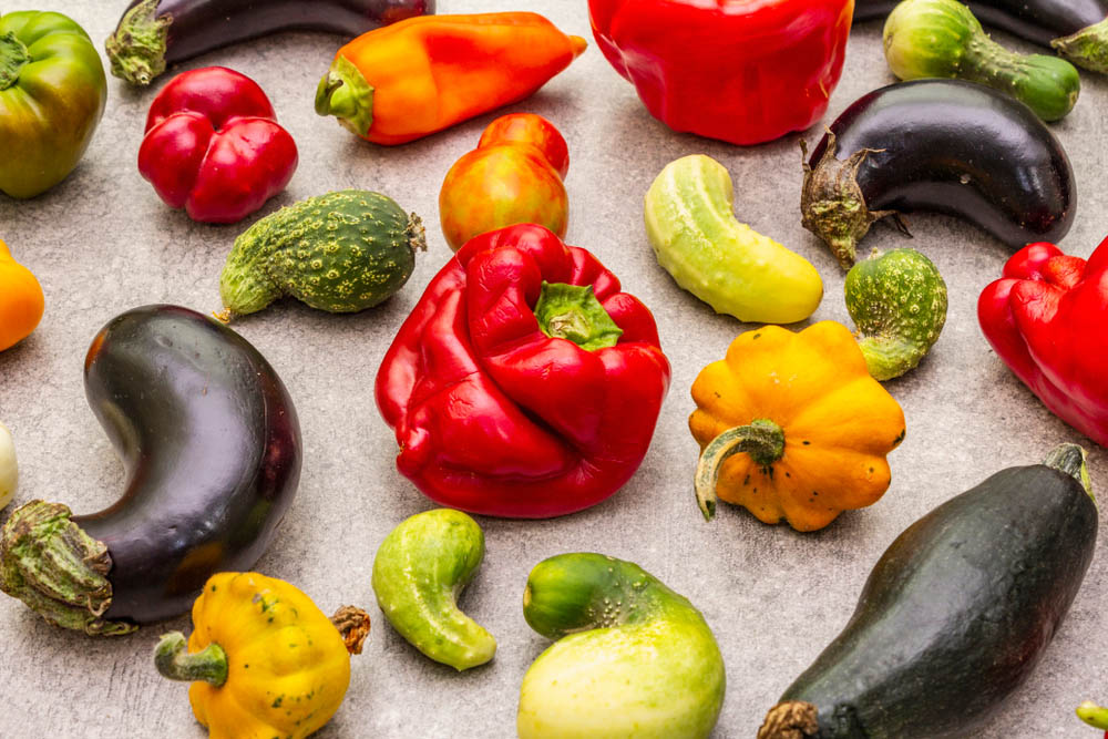Légumes rajeunis après traitement