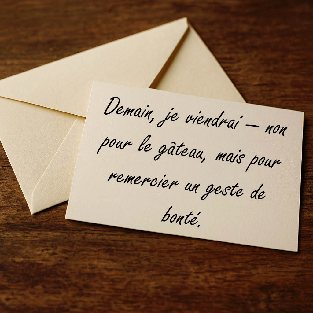 Lettre mystérieuse sur une table