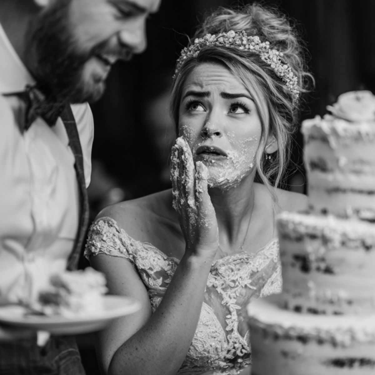 Scène de mariage dramatique