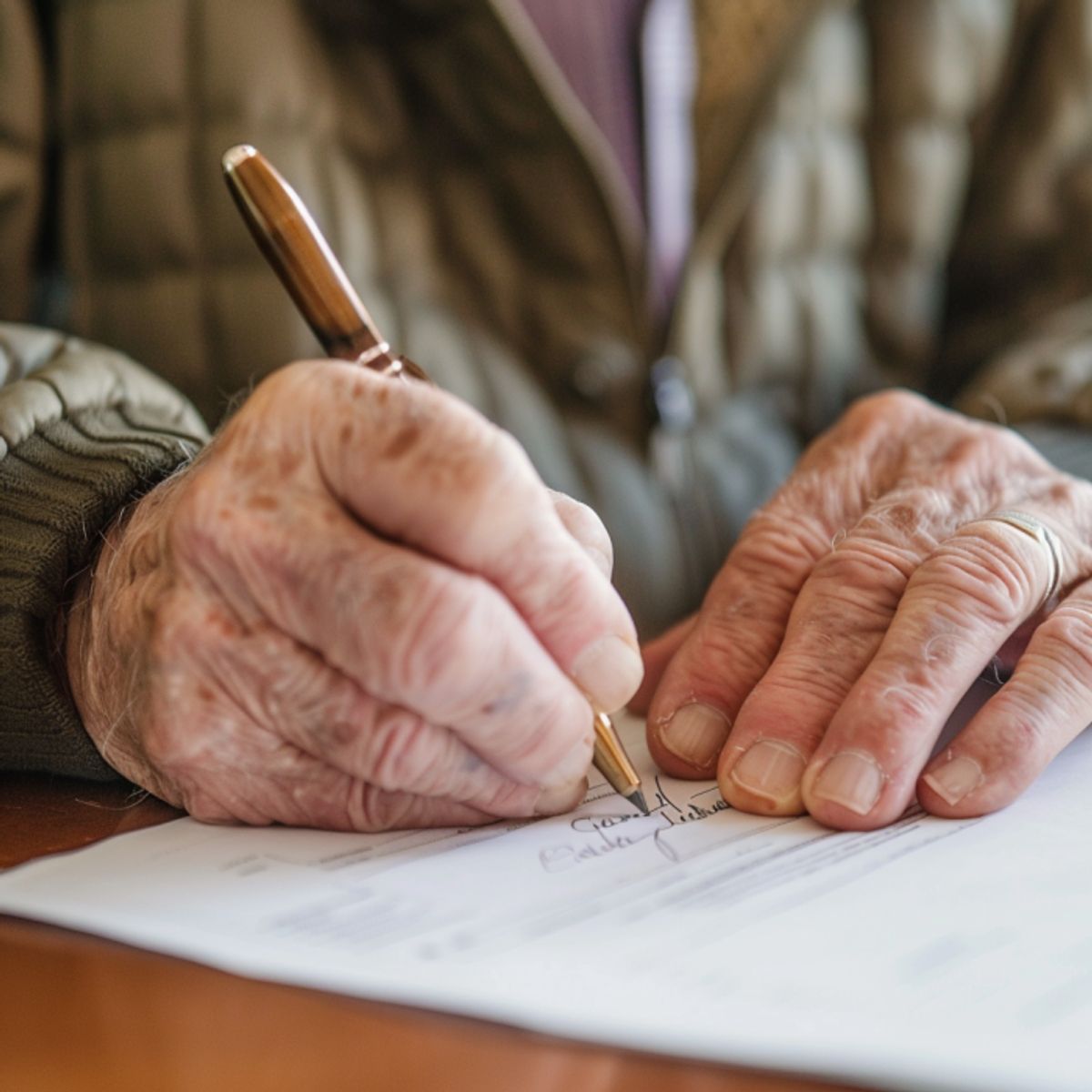 Couple discutant d'un héritage