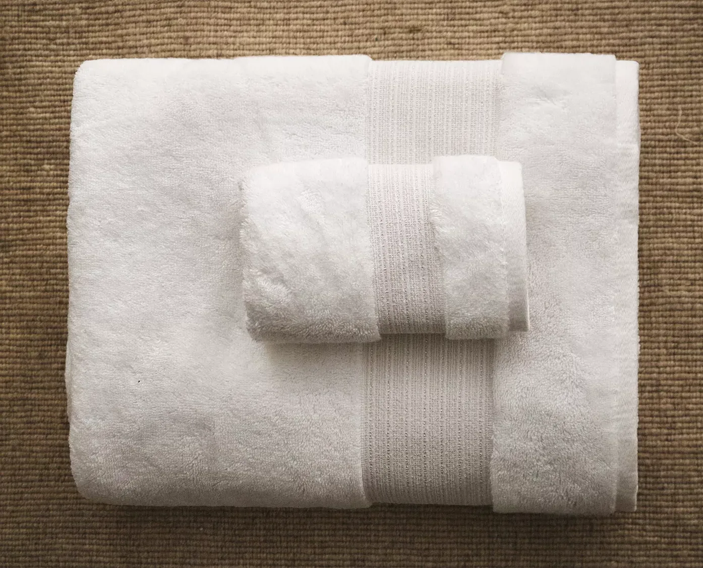 Détail du tissage d'une serviette
