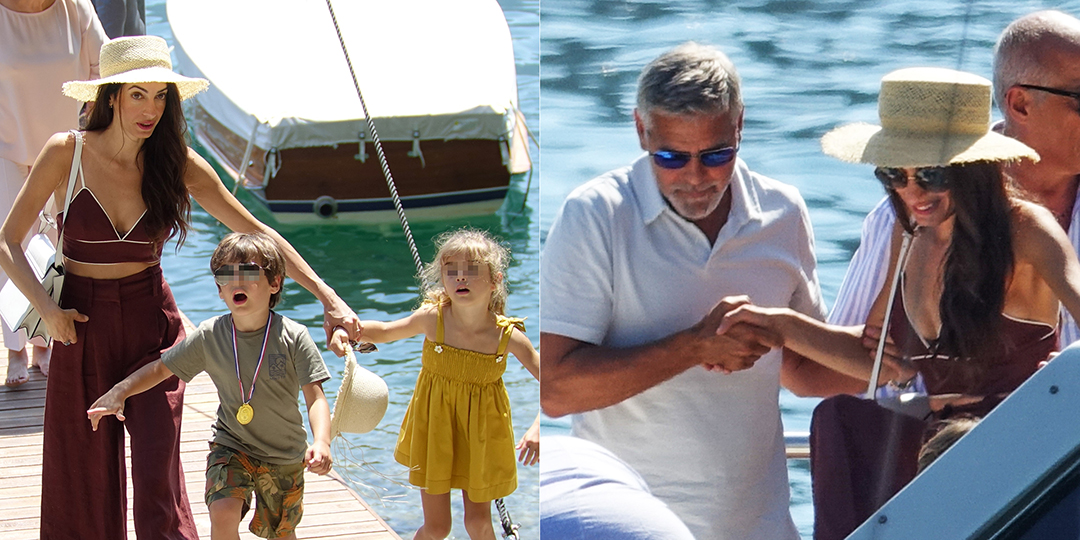 La famille Clooney en vacances