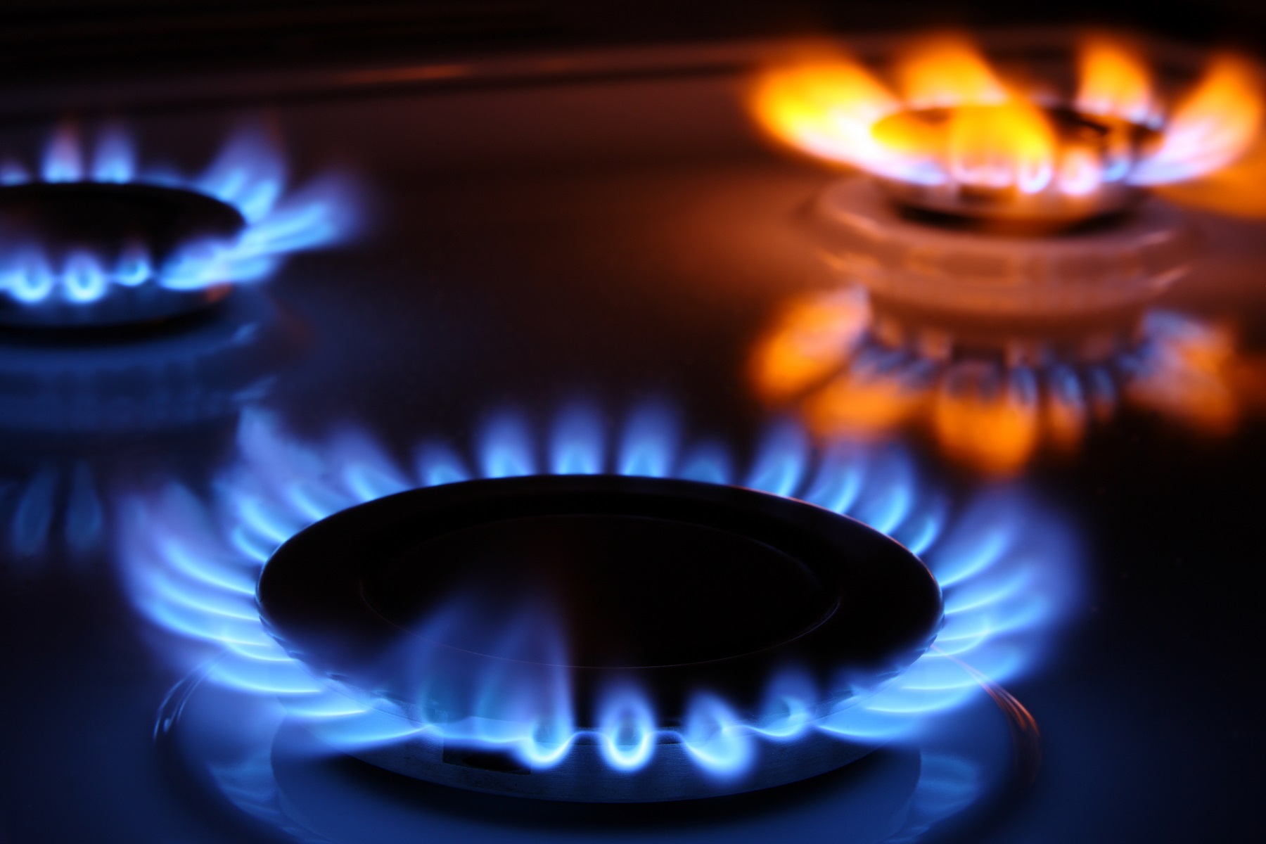 Flamme de cuisinière faible