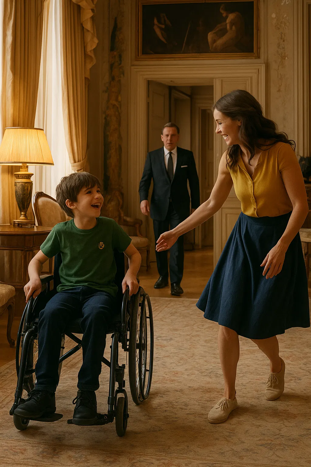 Photo souvenir de la mère et du fils