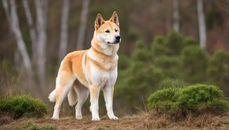 Chien couché près d'une tombe