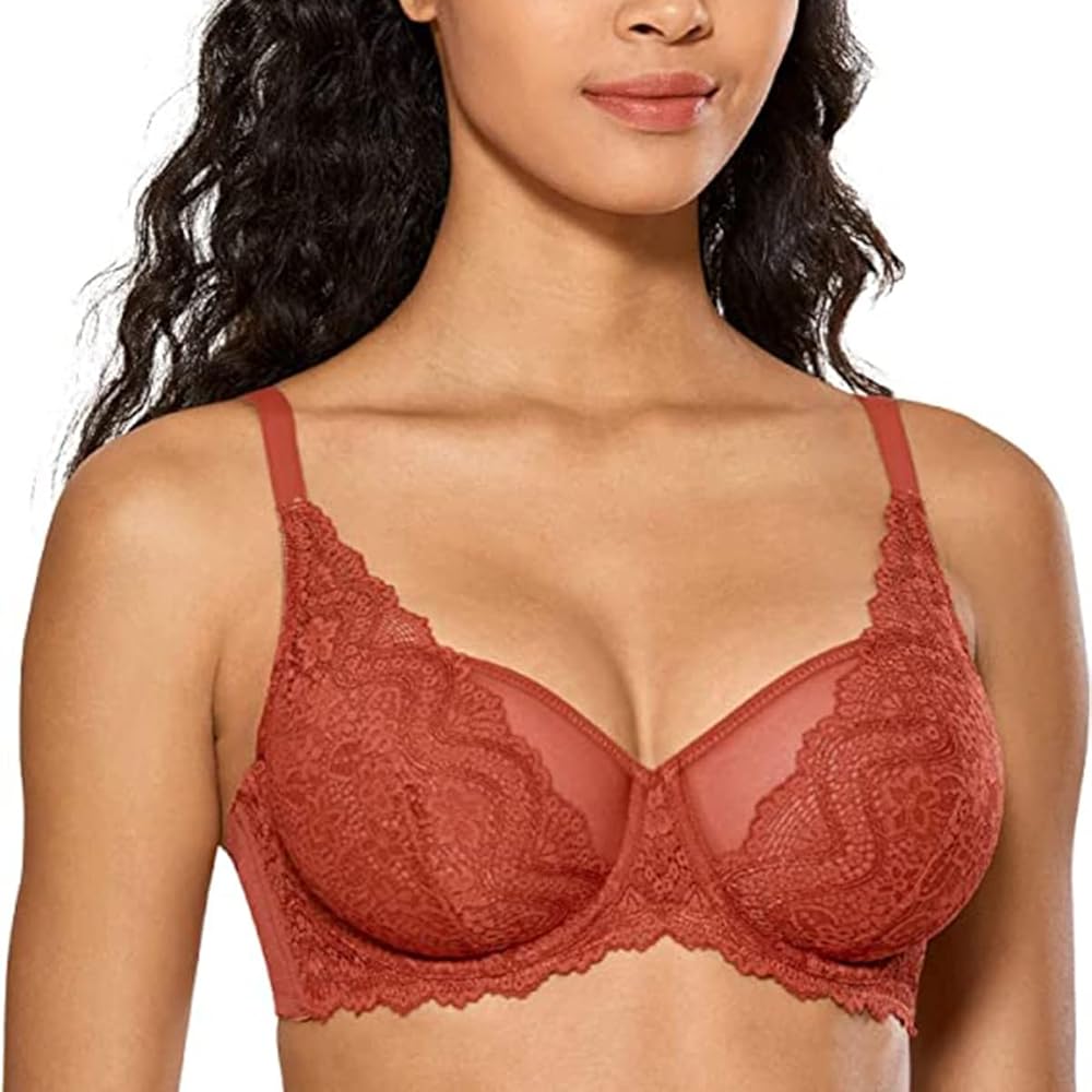 Soutien-gorge coloré sous haut blanc