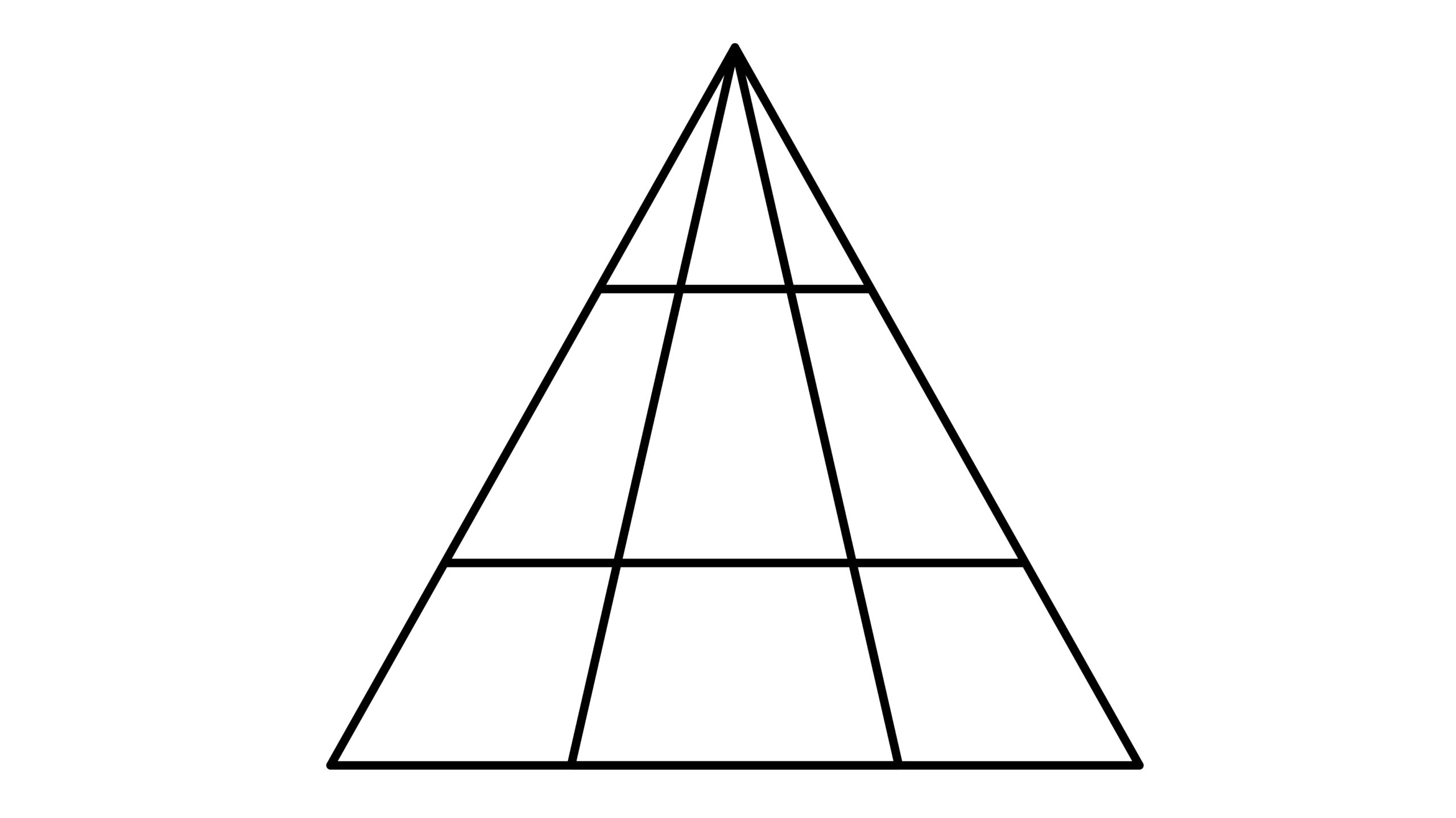 Figure géométrique complexe avec triangles cachés