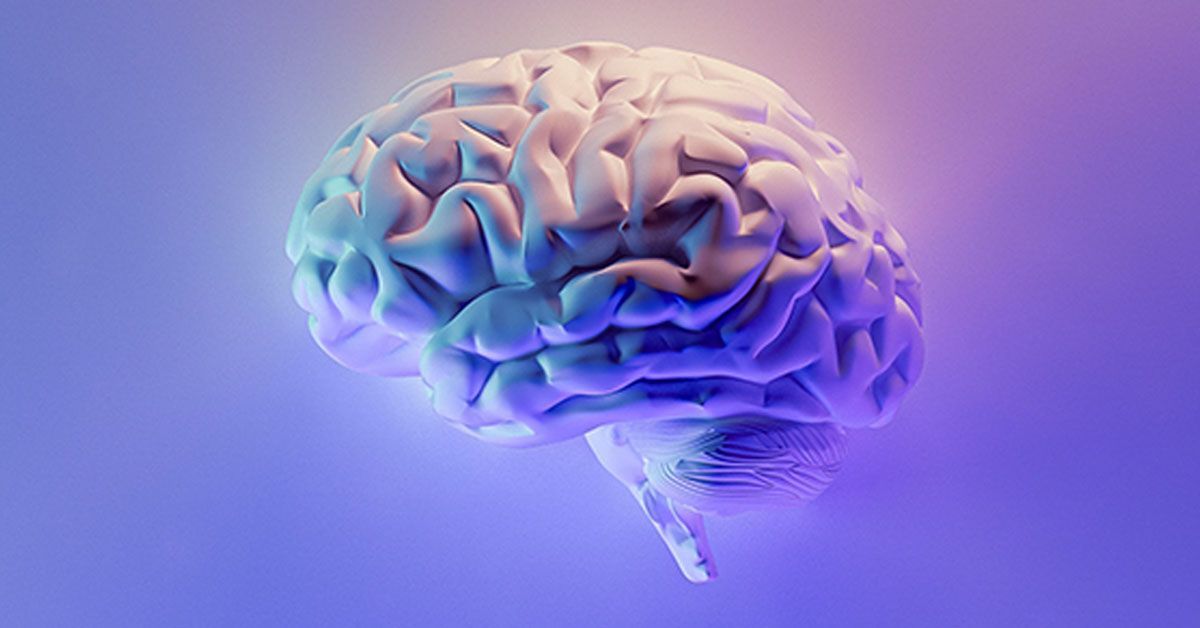 Cerveau en lumière avec des connexions neuronales
