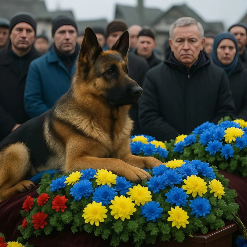 Chien de police perturbé lors d'une cérémonie