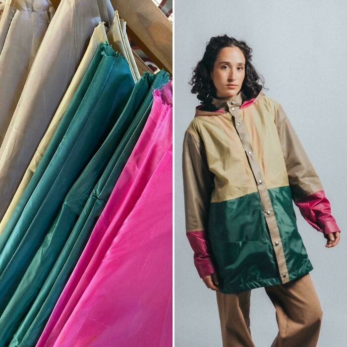 Coupe-vent stylés conçus à partir de parapluies recyclés