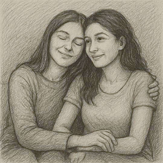 Amies partageant un moment complice