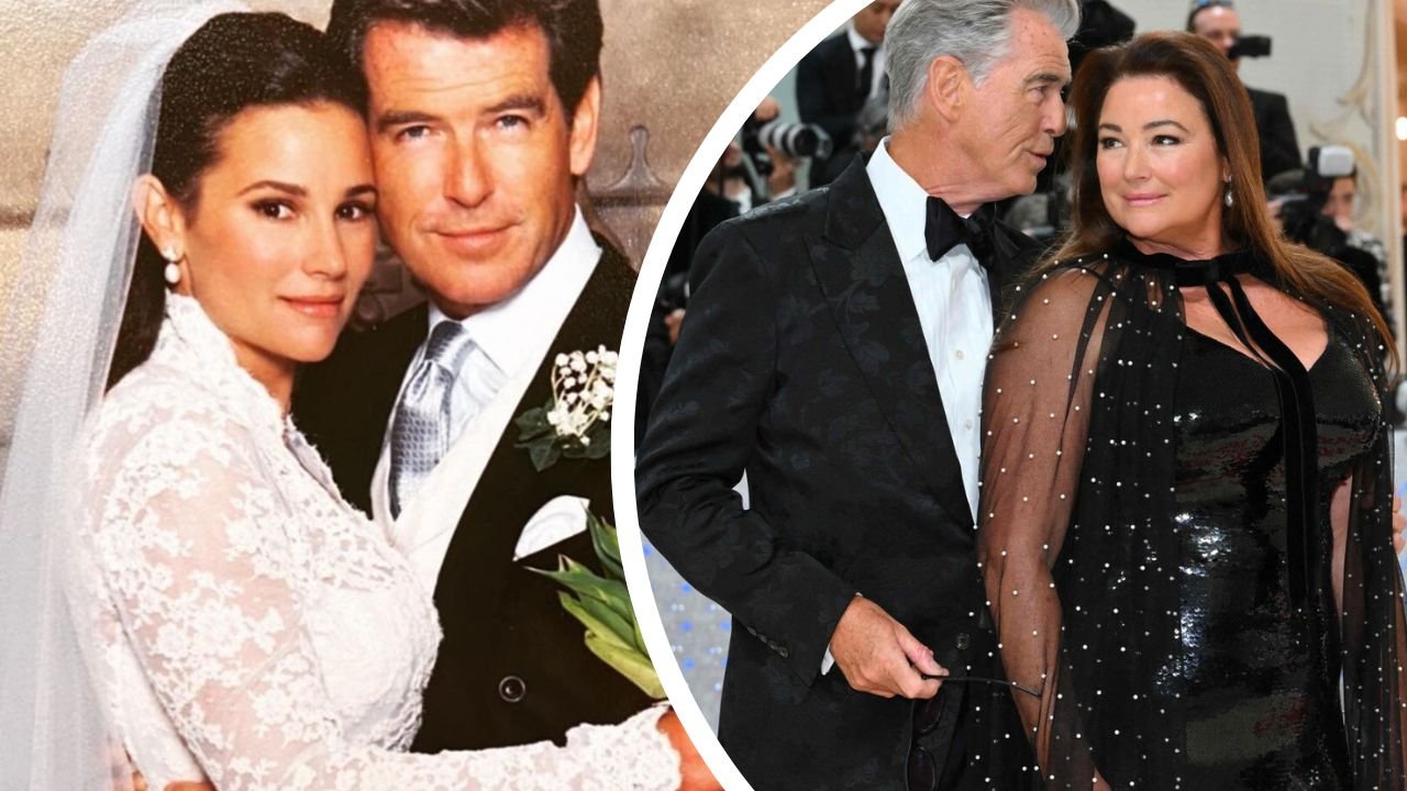 Photos d'archives de Pierce Brosnan et Keely Smith dans leur jeunesse