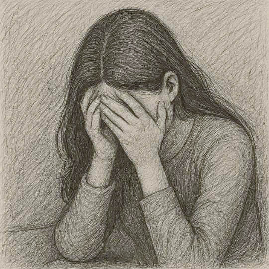 Femme ressentant de la mélancolie