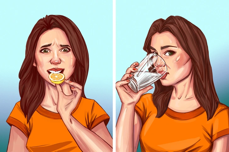 Tranches de citron et gingembre pour fluidifier la salive