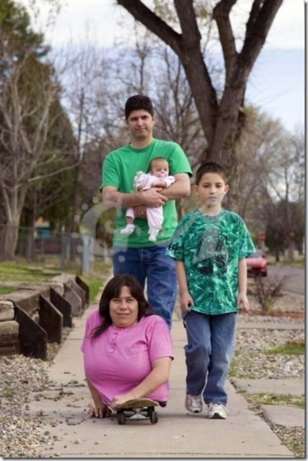 Rose avec son bébé