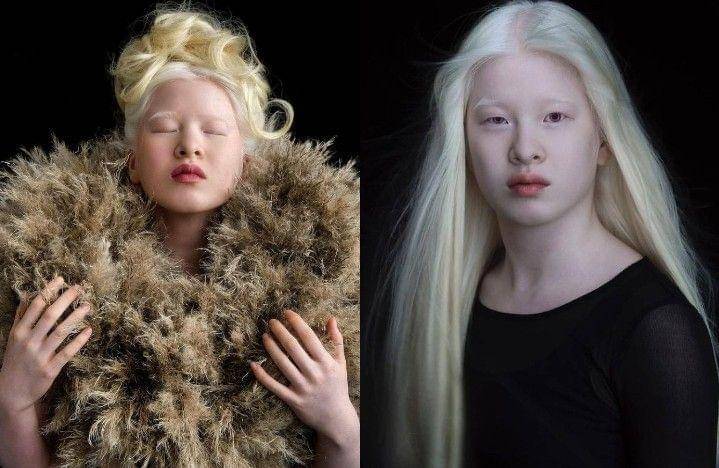 Xueli lors d'une séance photo professionnelle