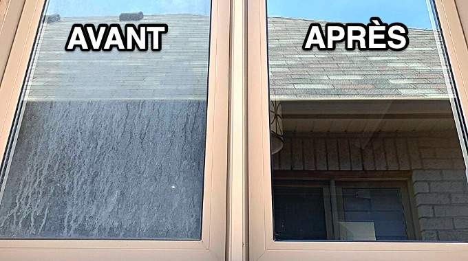 Nettoyage naturel de vitres avec des produits maison