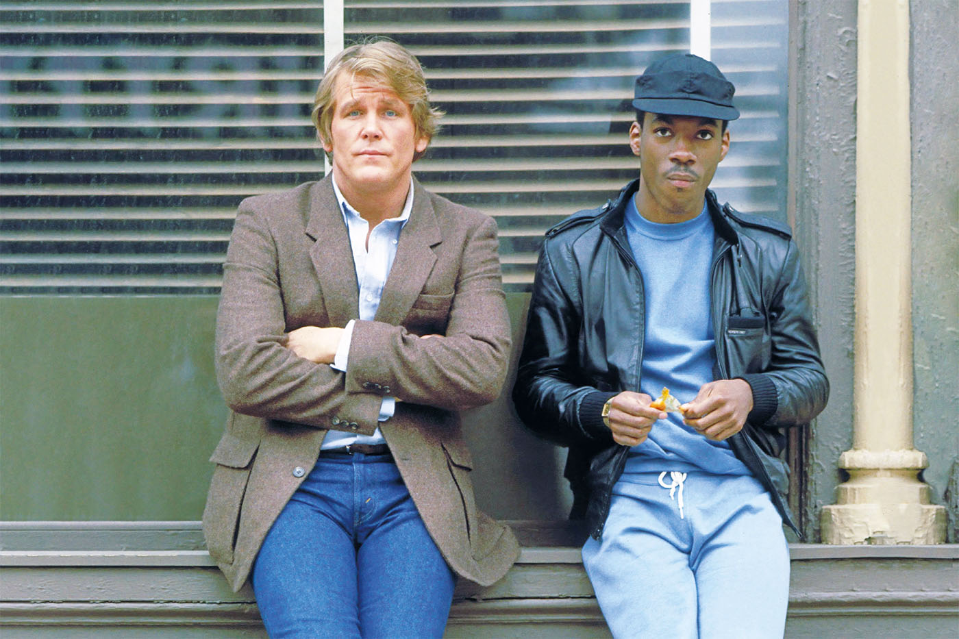 Nick Nolte et Eddie Murphy dans une scène de film