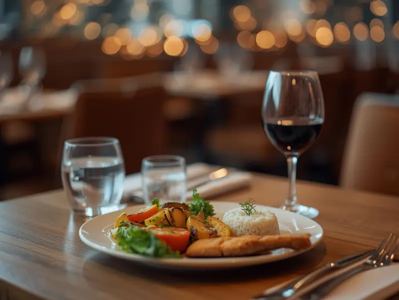 Assiette généreuse et équilibrée, symbole d'un repas fait avec soin