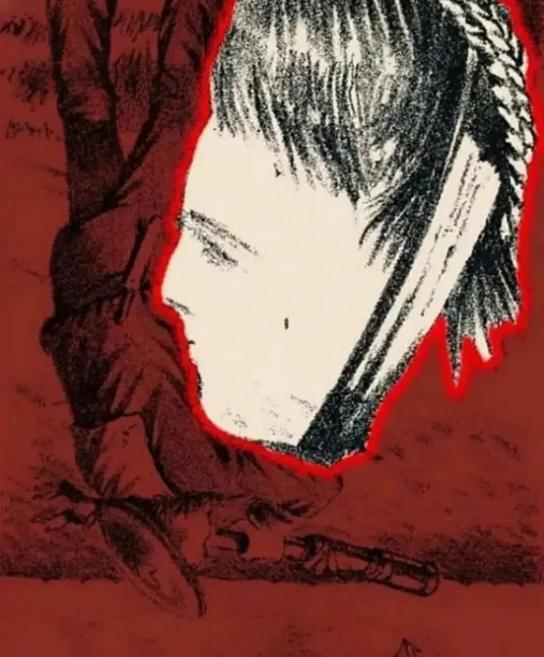 Solution de l'illusion d'optique avec le visage de la femme mis en évidence