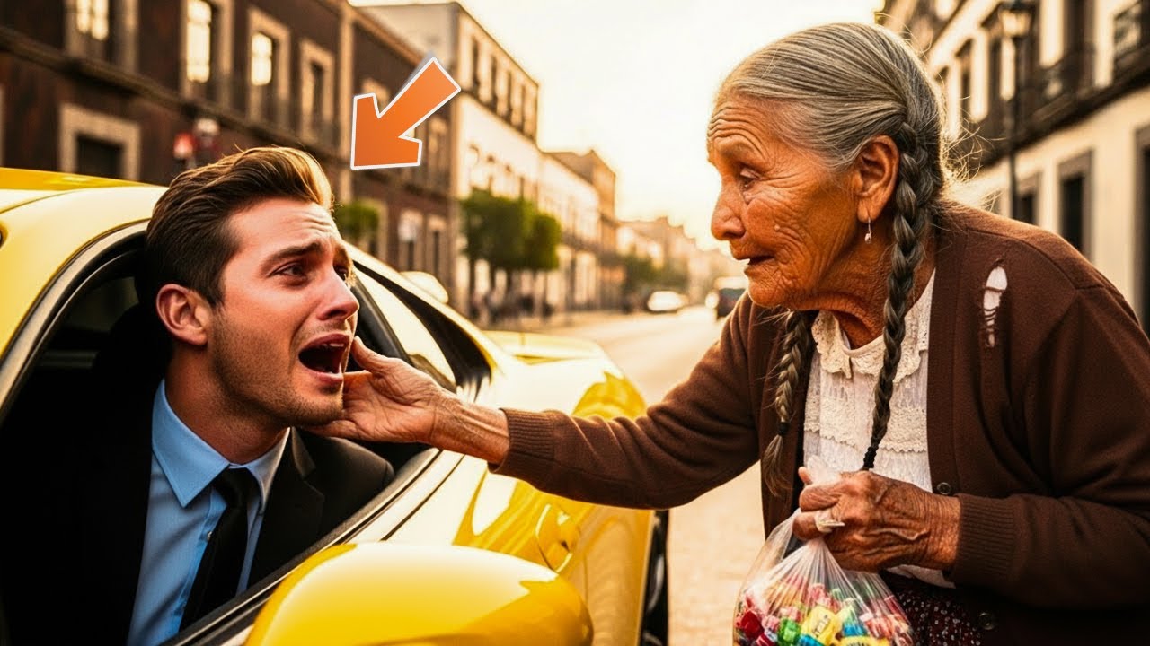 Illustration d'une rencontre émouvante entre un homme et une femme âgée