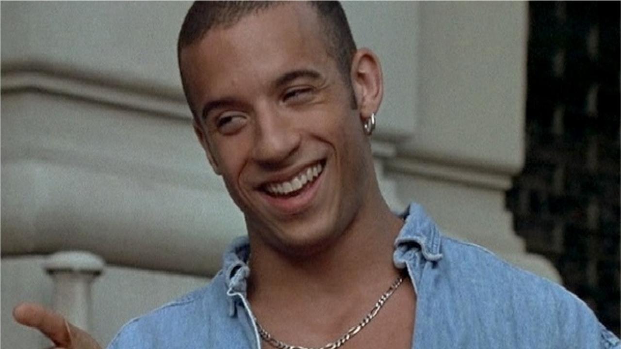 Jeune Vin Diesel avec une expression intense
