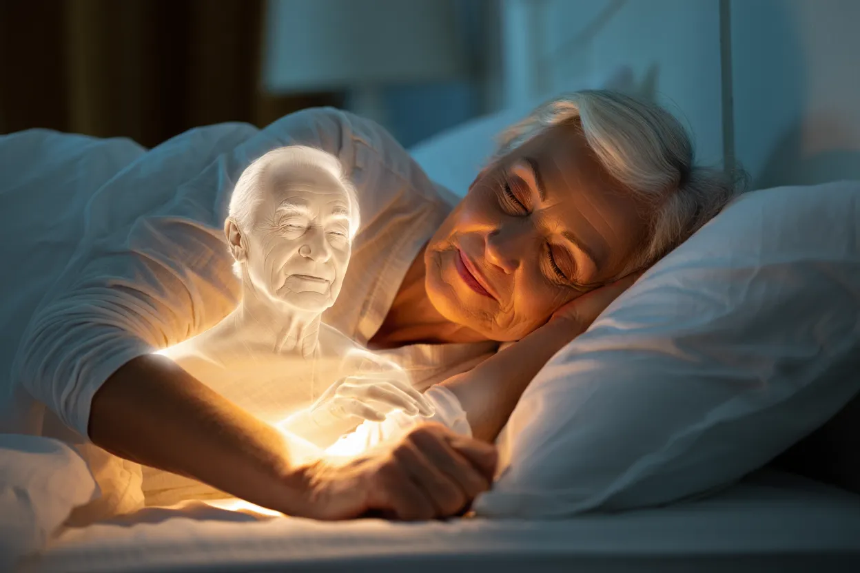 Rêve réaliste d'un dialogue avec un proche disparu