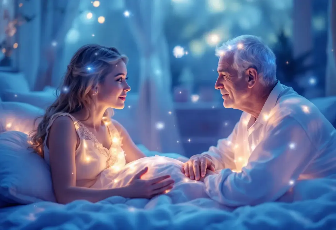 Illustration d'un rêve éveillé avec une personne chère